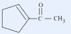 Target molecule x: cyclopentene ring with exocyclic C=O-CH3 group