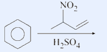 Reactant + H2SO4 (Markovnikov nitroalkene addition).
