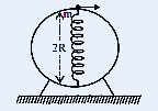 Mechanical system diagram with pulley and masses