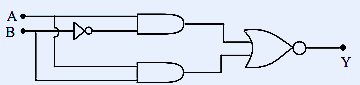 Logic gate circuit diagram